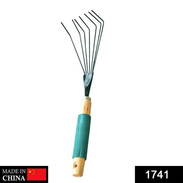 Shubh Luxmi 1741 Stainless Steel Tooth Garden Leaf Rake