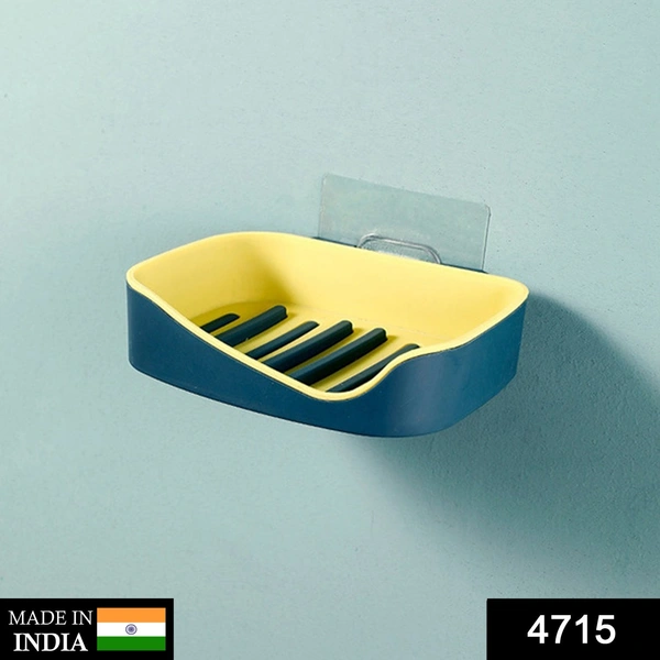 Shubh Luxmi 4715 Multipurpose Sticker Wall Mounted Plastic Soap Holder & Dispenser