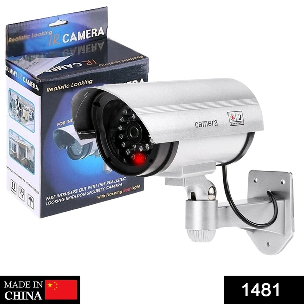 Shubh Luxmi 1481 Wireless Security CCTV False Outdoor Fake Dummy Piece IR Camera