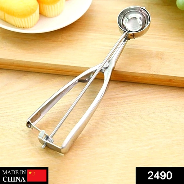 Shubh Luxmi 2490 Stainless Steel Ice Cream Scoop, Best Good Grip Ice Cream Spoon