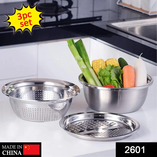 Shubh Luxmi 2601 3 in 1 Kitchen Multipurpose Julienne Grater Salad Maker