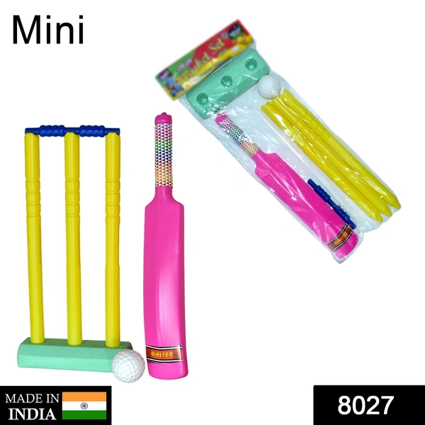 Shubh Luxmi 8027 Plastic Cricket Bat Ball Set for Boys and Girls