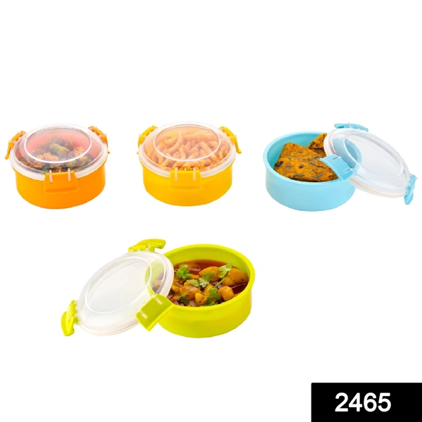Shubh Luxmi 2465 Microwave Safe Containers Lunch Box Steel Dibbi, 300ml