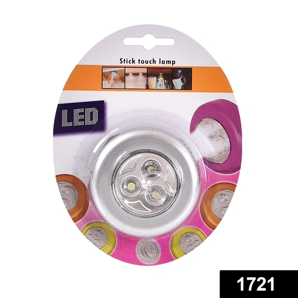 Shubh Luxmi 1721 3 Led Cordless Stick Tap Wardrobe Touch Light Lamp