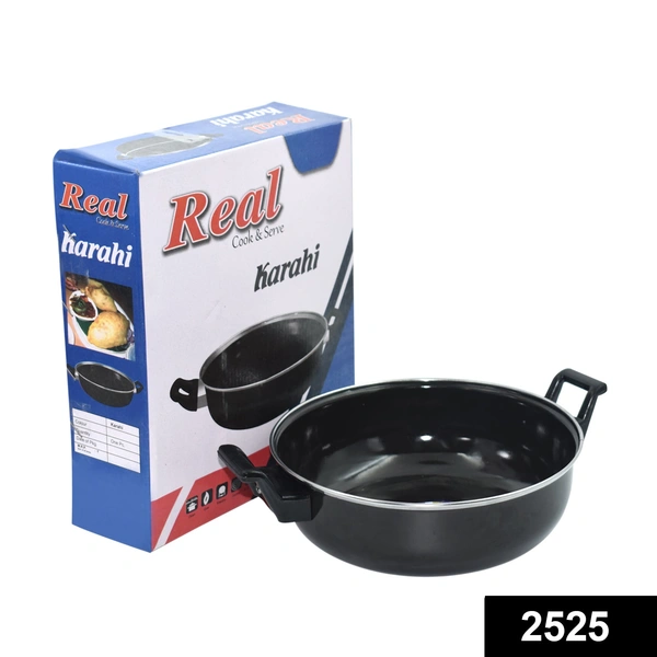 Shubh Luxmi 2525 Induction Base Hard Anodized Kadhai Nonstick