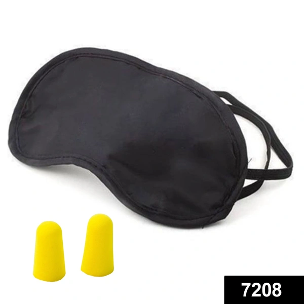 Shubh Luxmi 7208 Super Smooth Sleep Mask Eye Cover with earplugs