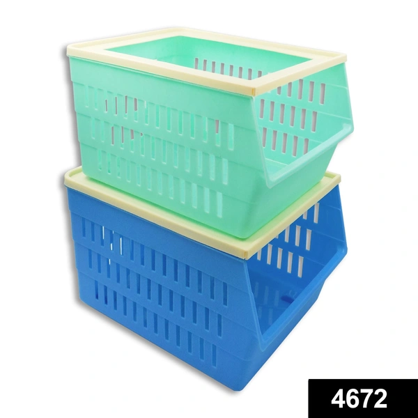 Shubh Luxmi 4672 layer Plastic Medium Size Fruit Baskets
