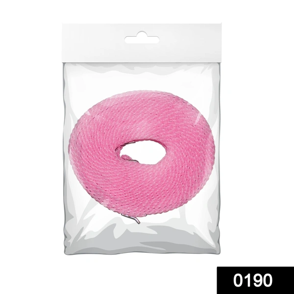 Shubh Luxmi 0190 Clothesline Drying Nylon Rope with Hooks