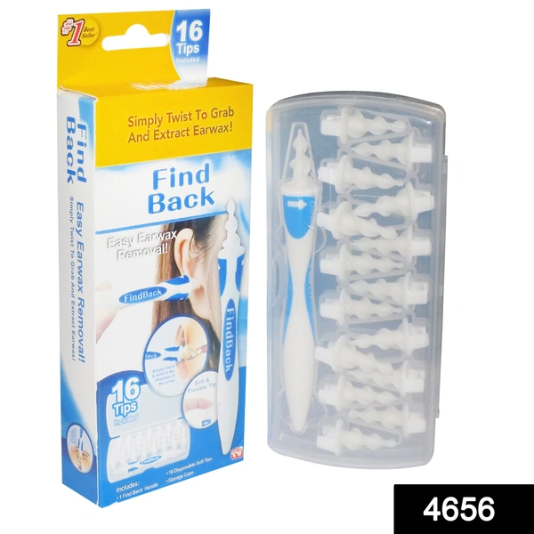 Shubh Luxmi 4656 Smart Swab Silicone Easy Earwax Removal with 16 Replacement Disposable Soft Tips/Ear Wax