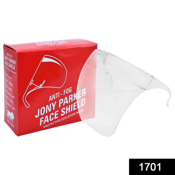 Shubh Luxmi 1701 Multipurpose Clear Face Shield Reusable Anti-fog Anti-Scratch Protective Fashion Wear for Men