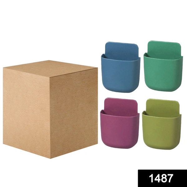 Shubh Luxmi 1487 Wall Mounted Storage Case with Mobile Phone Charging Holder