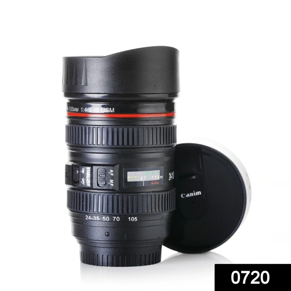 Shubh Luxmi 0720 Camera Lens Shaped Coffee Mug Flask With Lid
