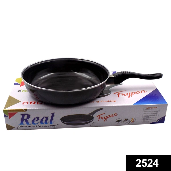 Shubh Luxmi 2524 Induction Base Hard Anodized Tadka Fry Pan Nonstick
