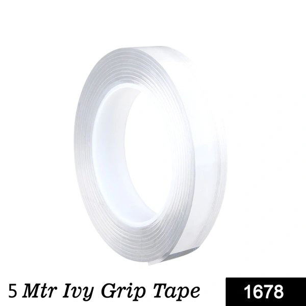 Shubh Luxmi 1678  Double Sided Grip Tape (10mm width X 1mm thickness X 5 meter length ) (No Box)