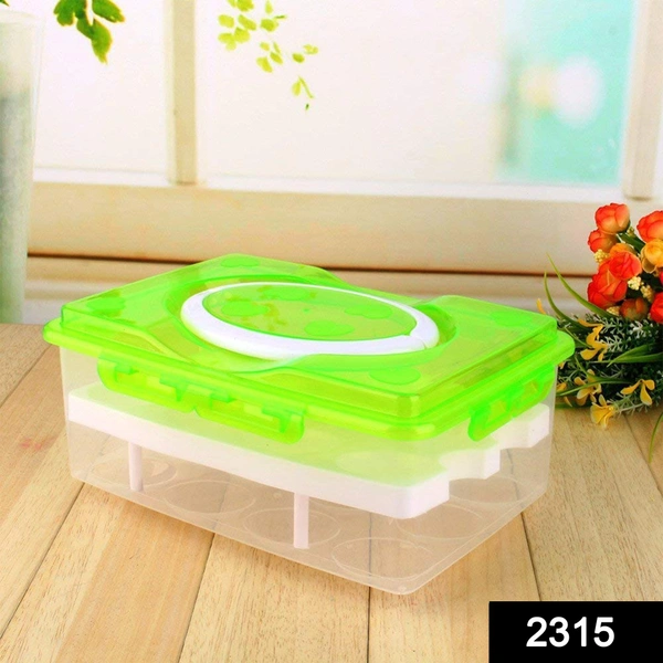 Shubh Luxmi 2315 Double Layer Refrigerator Egg Storage Box