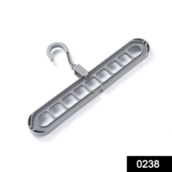Shubh Luxmi 0238 9 Hole Plastic Hanger Hanging hook Indoor Wardrobe Clothes Organization Storage Balcony Windowsill Suit Racks