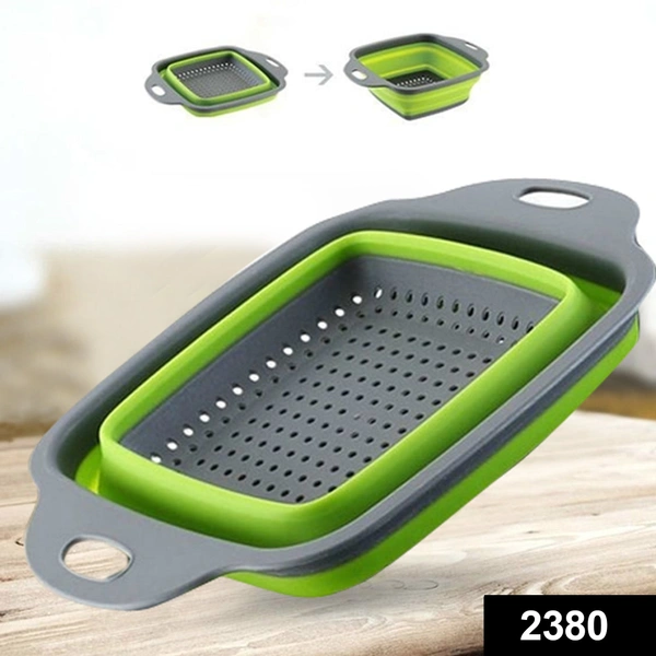 Shubh Luxmi 2380 Plastic Folding Basket/Strainer for Kitchen