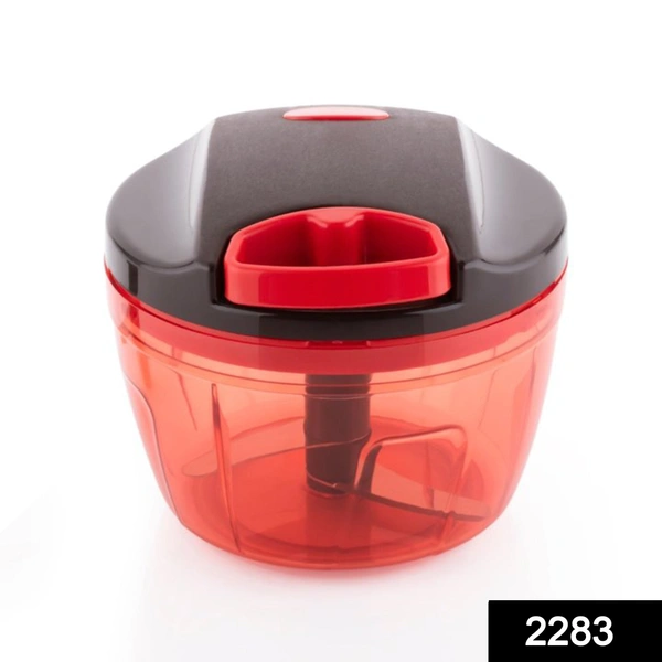 Shubh Luxmi 2283 Manual Mini Small Plastic Food Chopper With Extra Sharpe Blades (325 ml) (Multicolour)