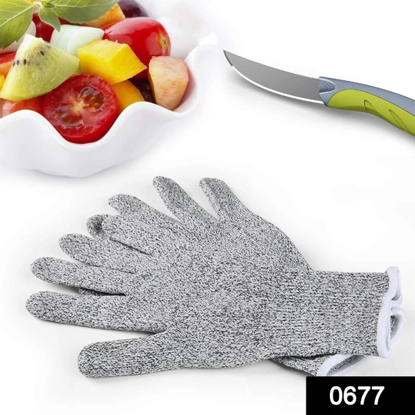 Shubh Luxmi 0677 Anti Cutting Resistant Hand Safety Cut-Proof Protection Gloves  (Multicolour)