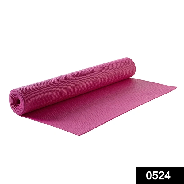 Shubh Luxmi 0524_Yoga Mat Eco-Friendly For Fitness Exercise Workout Gym with Non-Slip Pad (180x60xcm) Mix Color