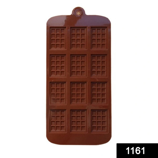 Shubh Luxmi 1161 Silicone Mini Choco Bar Mould - 12 Cavity