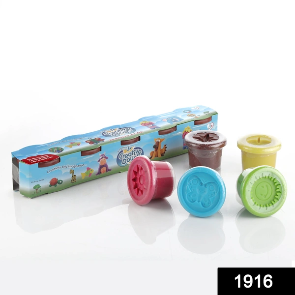 Shubh Luxmi 1916 Non-Toxic Creative 100 Dough Clay 5 Different Colors, (Pack of 5 Pcs)