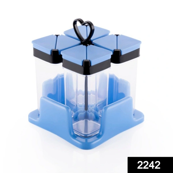Shubh Luxmi 2242 Multipurpose Masala/Spice Rack Container - Set of 4 Pcs