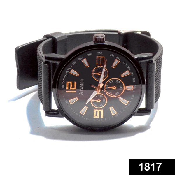 Shubh Luxmi 1817 Unique & Premium Analogue Stylish Watch With Silicon Wrist Band