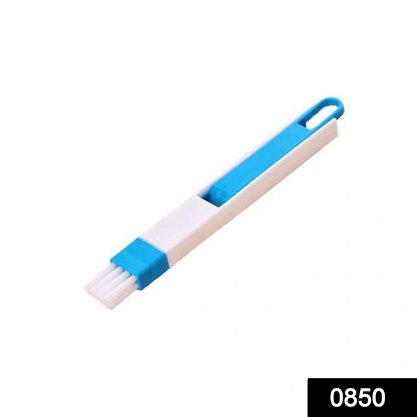 Shubh Luxmi 0850 2 in 1 Multi-Function Plastic Window Slot Keyboard Wardrobe Dust Removal Cleaning Brush