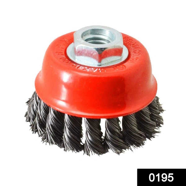 Shubh Luxmi 0195 Wire Wheel Cup Brush (Black)