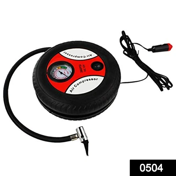 Shubh Luxmi 0504 Electric DC12V Tire Inflator Compressor Pump