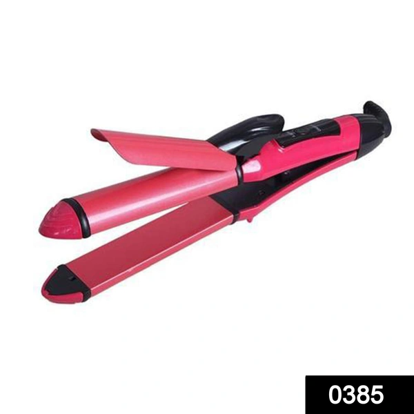 Shubh Luxmi 0385 2 in 1 Hair Straightener and Curler Machine For Women | Curl & Straight Hair Iron