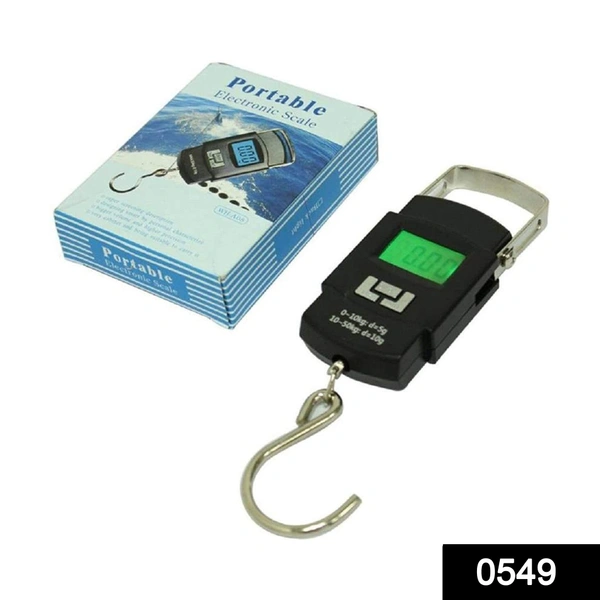 Shubh Luxmi 0549 Digital Portable Hook Type Weighing Scale (50 kg, Multicolor)