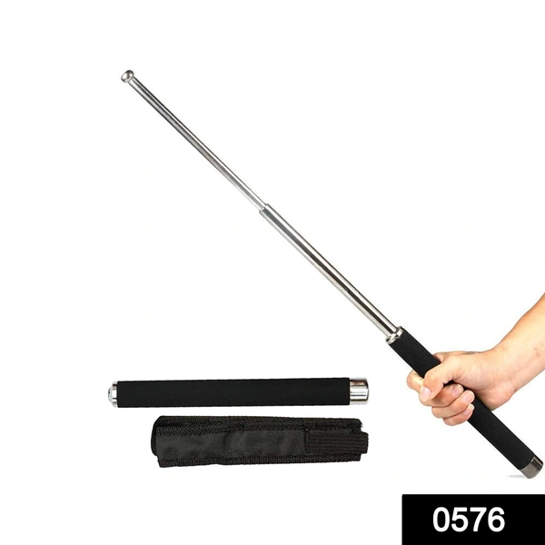 Shubh Luxmi 0576 Multi-Function Collapsible  Self Defense Stick Extended