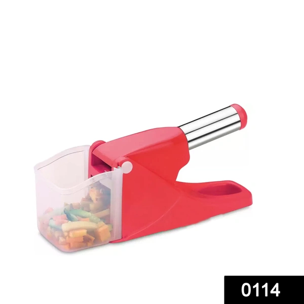 Shubh Luxmi 0114 Virgin Plastic French Fry Chipser, Potato Chipser/Potato Slicer with Container