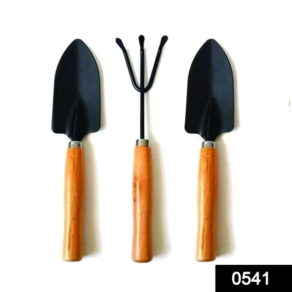Shubh Luxmi 0541 Small sized Hand Cultivator, Small Trowel, Garden Fork (Set of 3)