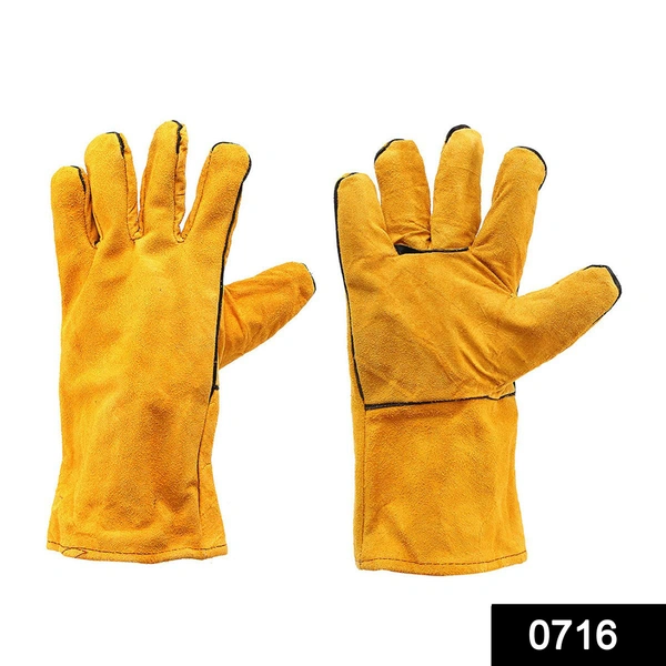 Shubh Luxmi 0716 Protective Durable Heat Resistant Welding Gloves