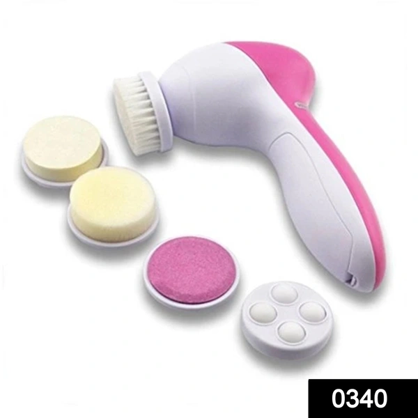 Shubh Luxmi 0340 -5-in-1 Smoothing Body & Facial Massager (Pink)