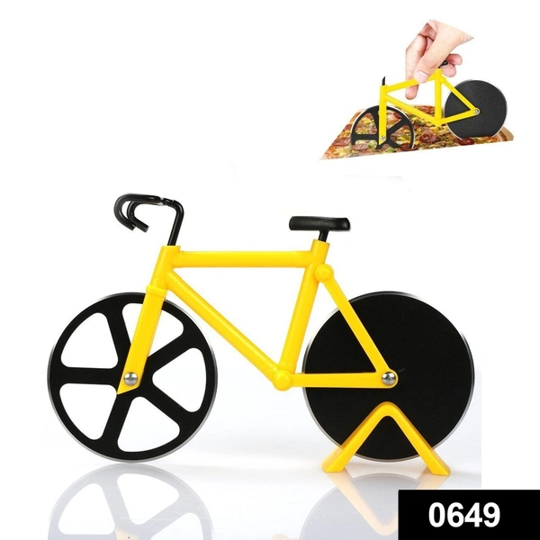 Shubh Luxmi 0649 stainless steel Bicycle shape Pizza cutter