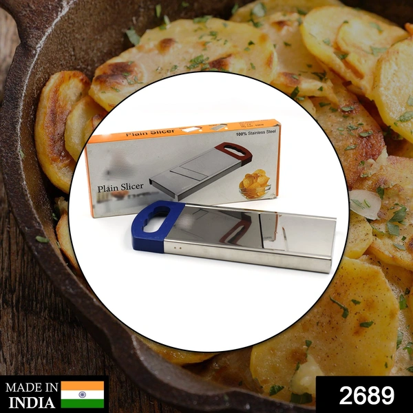 Shubh Luxmi 2689 Plain Potato Slicer used in all kinds of household kitchen purposes for cutting and slicing of potatoes. - multi coloured, 106