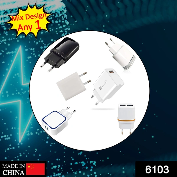 Shubh Luxmi 6103 USB Fast Charger Adapter (Adapter Only) - multi coloured, 40