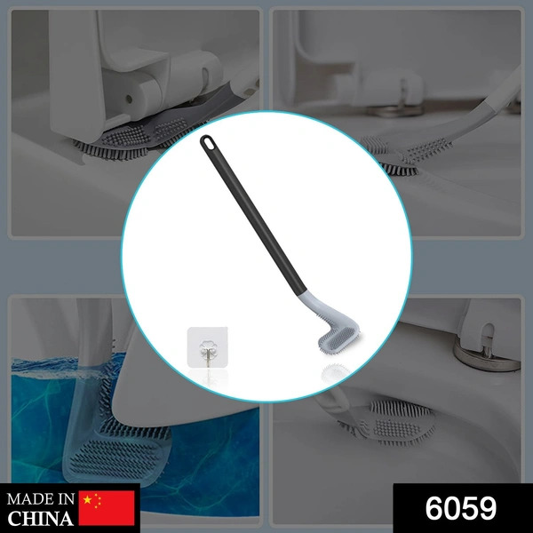 Shubh Luxmi 6059 Golf Shape Toilet Cleaner Brush  & Magic Sticker Holder - multi coloured, 522