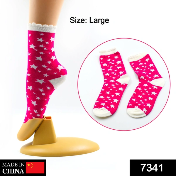 Shubh Luxmi 7341 Girls Fashion Socks (1 Pair Only) - multi coloured, 74