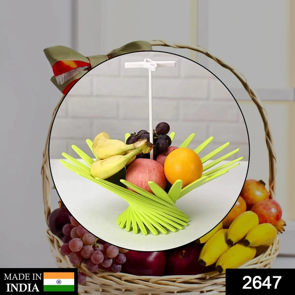 Shubh Luxmi 2647 Fruit & Vegetable Storage Basket |Handicraft Table lamp Shape Basket for Dining Table - multi coloured, 720