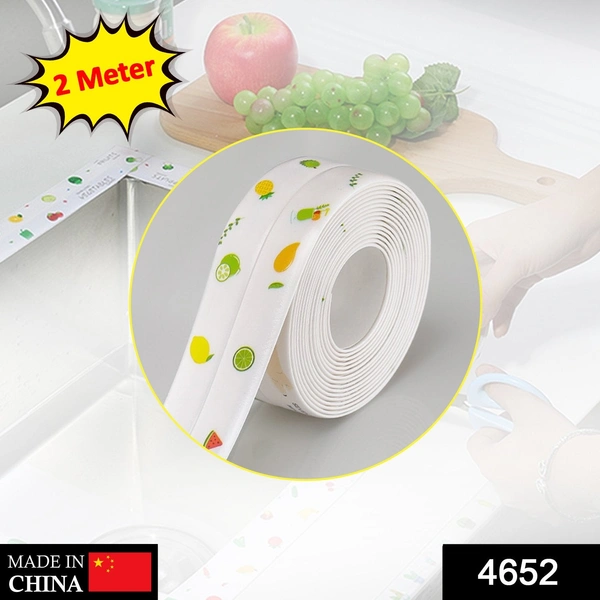 Shubh Luxmi 4652 Kitchen Sink Platform Sticker Bathroom Corner Tape (2Meter Size) - multi coloured, 77