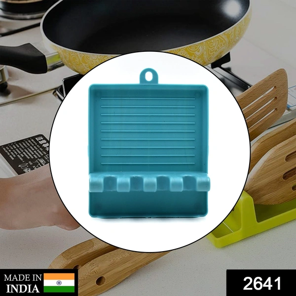 Shubh Luxmi 2641 Multi-Functional Spatula Holder/Rest for Kitchen Utensils - multi coloured, 200