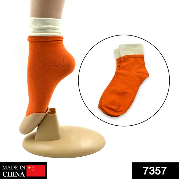 Shubh Luxmi 7357 Socks Breathable Thickened Classic Simple Soft Skin Friendly (1Pair) - multi coloured, 74