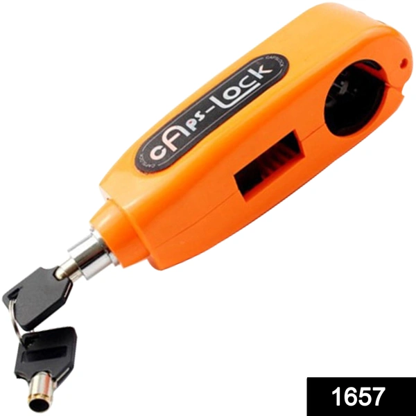 Shubh Luxmi 1657 Heavy Duty Bike Brake Lock - Locking System by Holding Handle Bar with Brake Lever - multi coloured, 285