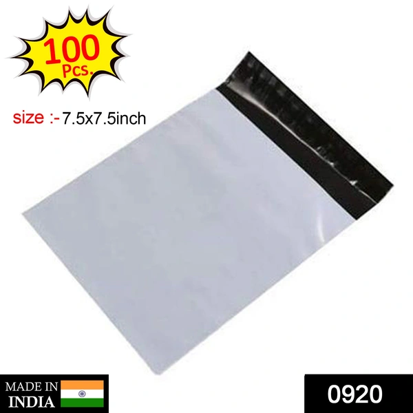 Shubh Luxmi 0920 Tamper Proof Courier Bags (7_5X7_5 inch) Pack of 100Pcs - multi coloured, 1000
