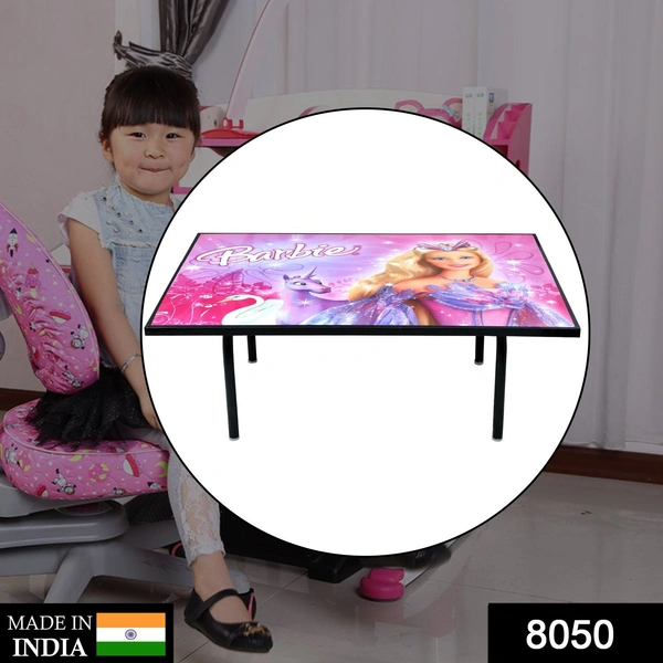 Shubh Luxmi 8050 Barbie Laptop Table for Online Study and Children - multi coloured, 3185